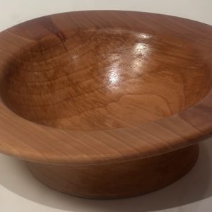 Hand-Turned Artisan Cherry Bowl